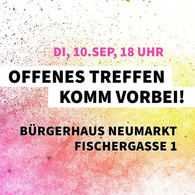 Dir ist ein tolerantes Miteinander wichtig, du findest, jeder Mensch hat ein Recht auf Menschenrechte und hast ein Herz für Demokratie?  Du hast kein Problem dabei, dir lange Namen wie „Oberpfälzer Bündnis für Toleranz und Menschenrechte Neumarkt“ zu merken? 😅  Dich interessiert, was wir so machen?  Dann komm gerne zu unserem Treffen:
📅 Di, 10.9.
🕖 18 Uhr 
📍 Bürgerhaus Neumarkt 
 Fischergasse 1  #obtmneumarkt #obtm #neumarktinderoberpfalz #bürgerhausneuermarkt #toleranz #menschenrechte  #demokratie